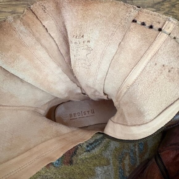 BED STU Hustle Distressed Leather Mid Calf Boot - Picture 8 of 8